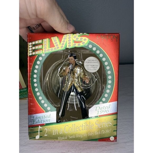 Vintage 1996-1997 Elvis Presley Heirloom Collection Musical Ornaments (Set of 3) - Picture 3 of 8